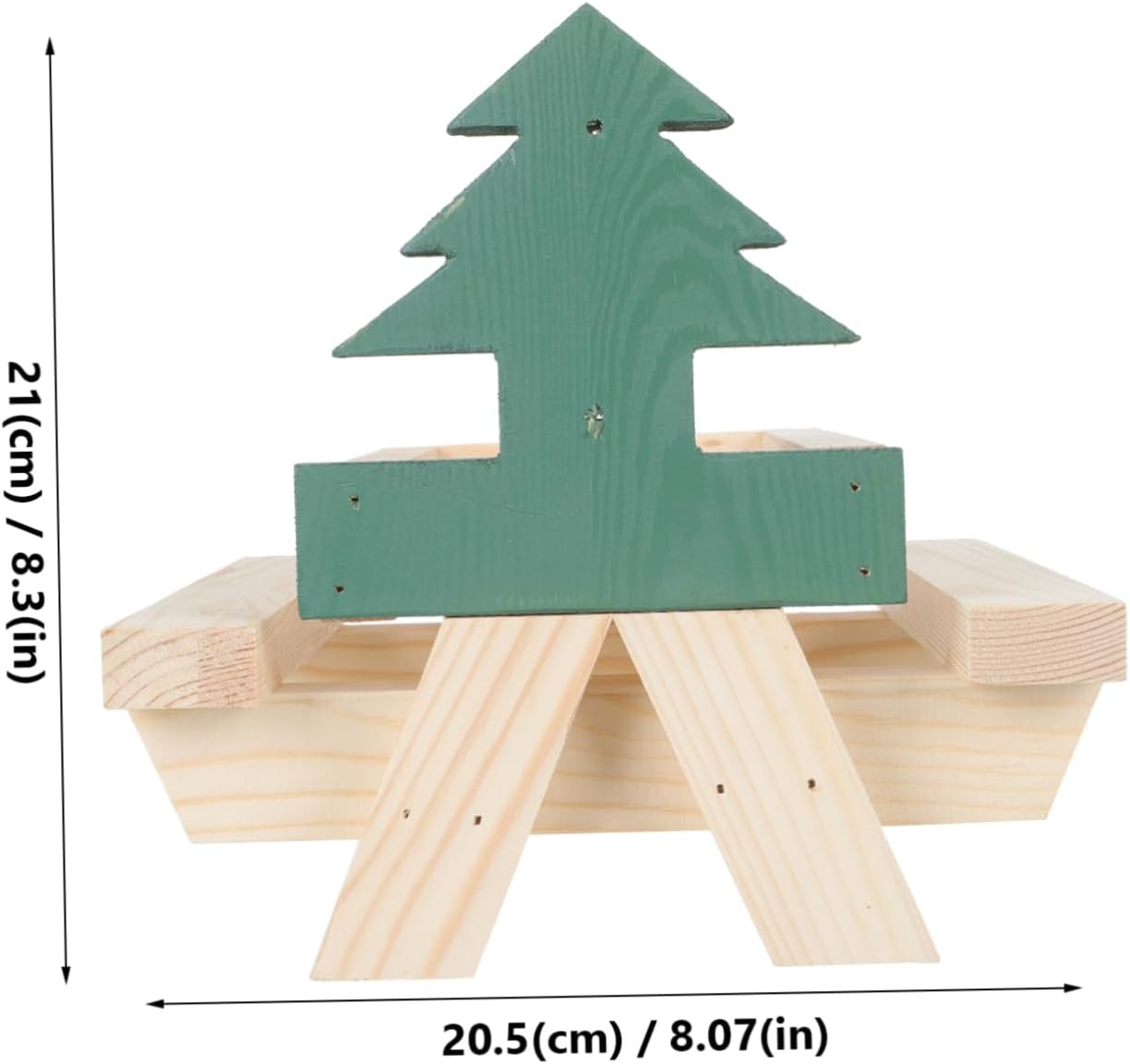 Abaodam 1Pc Squirrel Feeder Table Squirrel Feeding Rack with Acorn Loader for Outdoor Use for Attracting Squirrels with Corn and Natural Wood Design