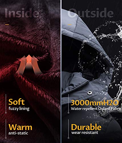 Image of Men's Puffer Jacket Waterproof Winter Parka jacket Warm Thicken Ski Coat