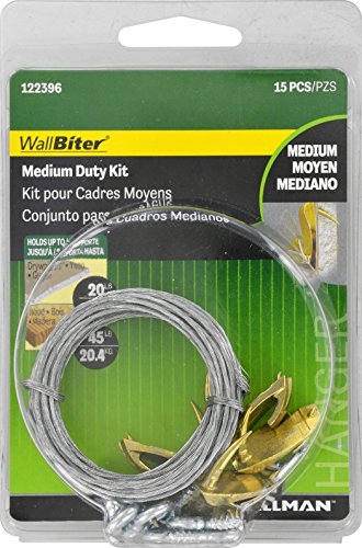 Image of Hillman Cobra Medium Wall Biter Picture Hanging Kit 45 lb 15 Piece 122396
