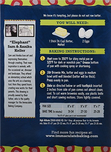 Immaculate Baking Brownie Mix, Organic Fudge Brownie Scratch Mix, 18.3 Ounce #TOP2