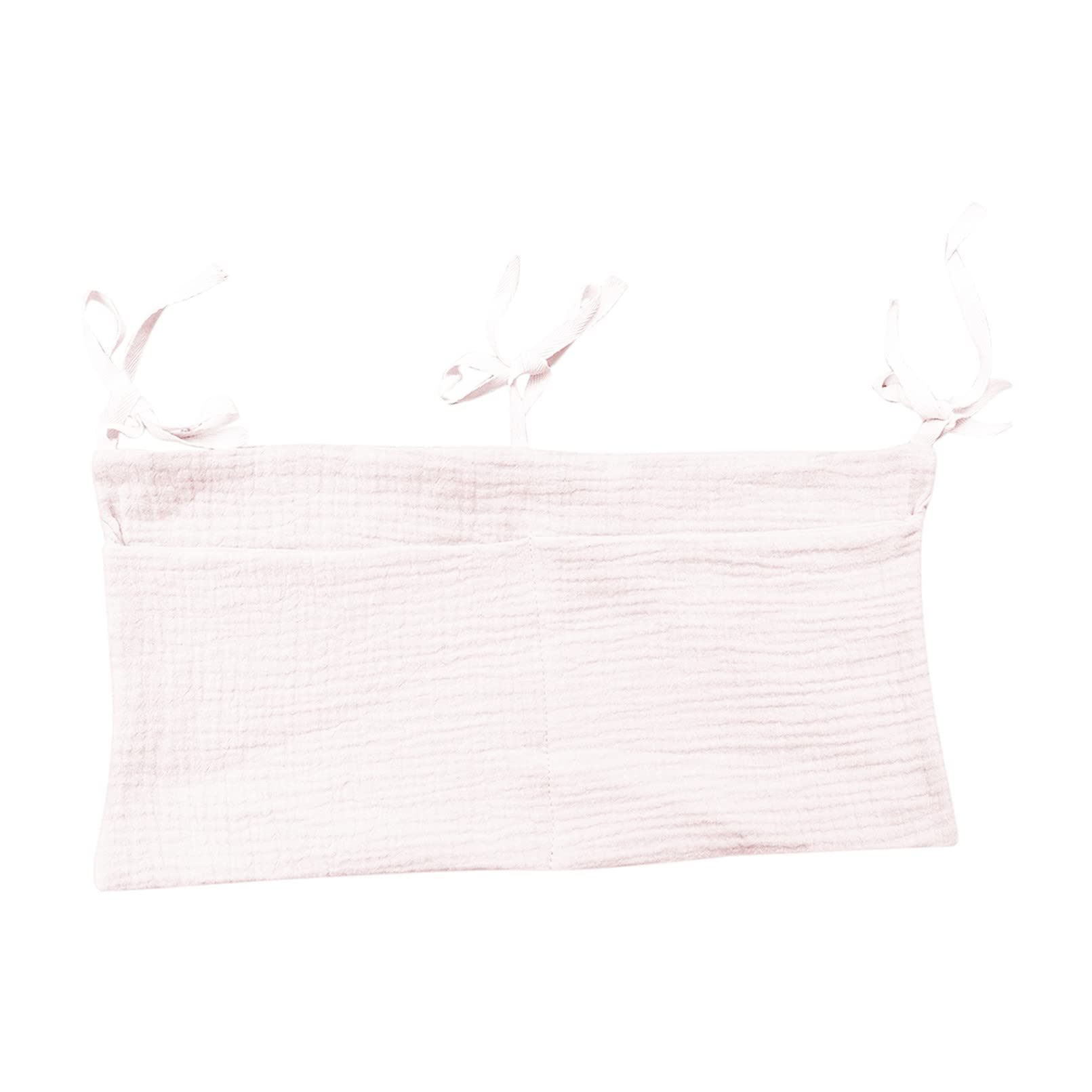 Borsa Appendere per Lettino, Organizer per Cameretta dei Bambini, 2 Tasche, Tasche Portaoggetti Letto, Portaoggetti Tasca da Appendere per Letto Usato per Riporre Vestiti Pannolini Giocattoli (grigio