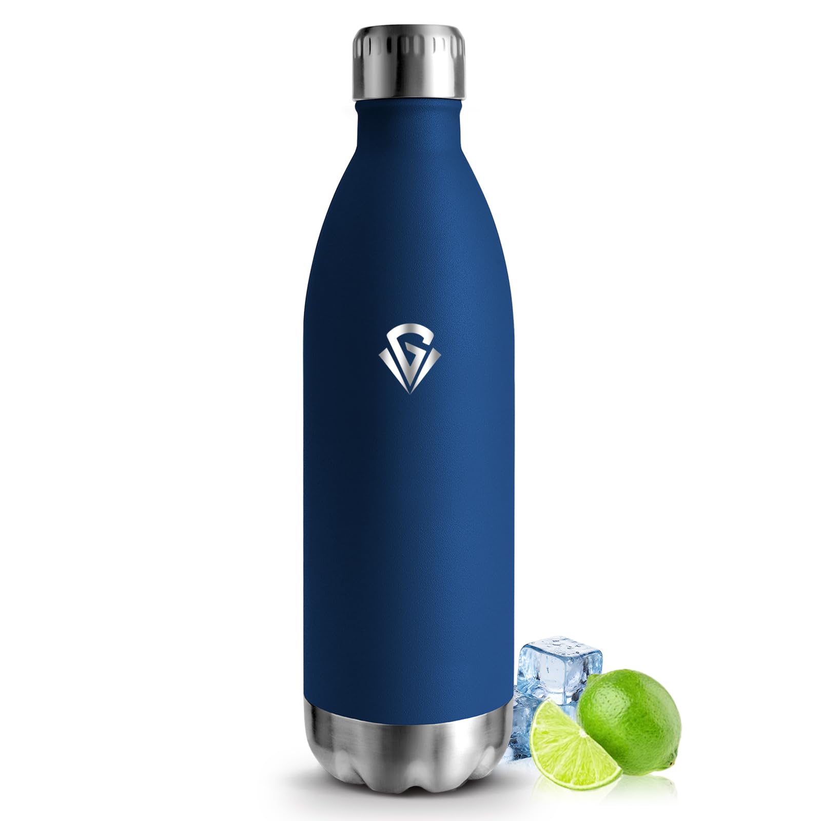 Mulbijeo Stainless Steel Water Bottle, 1 Litre, Thermos Flask, BPA-Free, Sports Water Bottle, Leak-Proof Water Bottle, Suitable for Carbonated Drinks, Thermos Flask for Running and Jogging