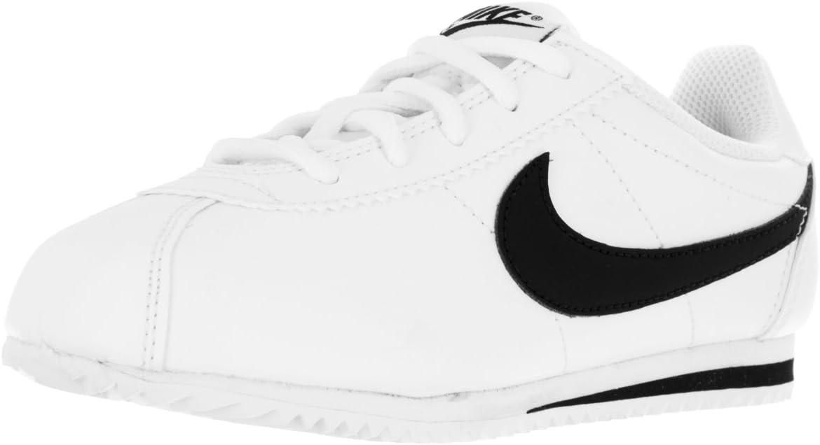 Nike 749504-100: Cortez Grey/White Young Girls Preschool Casual Running Sneakers