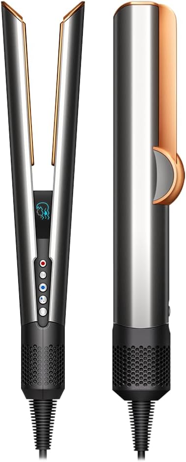 Airstrait™ Straightener| Wet to Dry Straightener| No Heat Damage| 2 in 1 Straightening| Saves Time| Natural Straight Look|Uses Air| No Hot Plates| Dry & Straighten| Volumunious & Shiny Hair | 3 Modes| Travel Friendly|Intelligent Heat Control| 2 Year Warranty (Bright Nickle / Bright Copper)