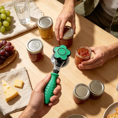 Máquina prensadora de latas ajustable con sistema de cierre ergonómico portátil 3