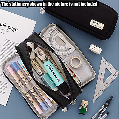 X SIM FITNESSX Federmäppchen Federtaschen Teenager Mädchen Mäppchen Etui Stifte 3 Fach, Große Kapazität Pencil Case für… – Bild 4