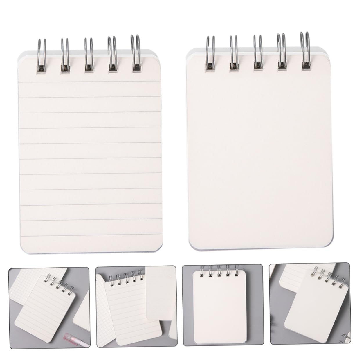 Uonlytech 5 Set Quaderni Mini Spirale Compatti Taccuini Portatili Per Ufficio Note Per Scolastici E Professionali 4 Pezzi*5