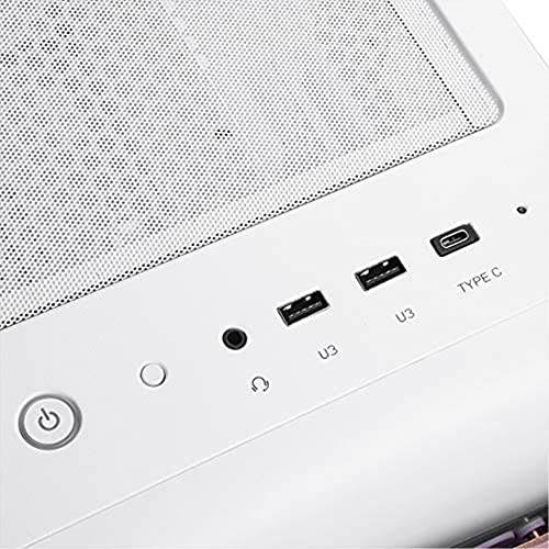 Image of Silver Stone SETA A1 ATX Micro-ATX Mini-ITX Mid Tower Computer Case with Addressable RGB Lighting Tempered Glass Side Panel and Two 200mm Fans(SST-SEA1GW-G), Rose Pink /White