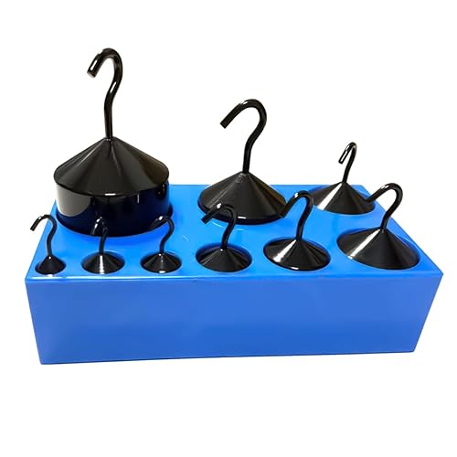 Juego de pesas de gancho, juego de 9 pesos de 10 a 35.27 oz, peso total de 74.08 oz