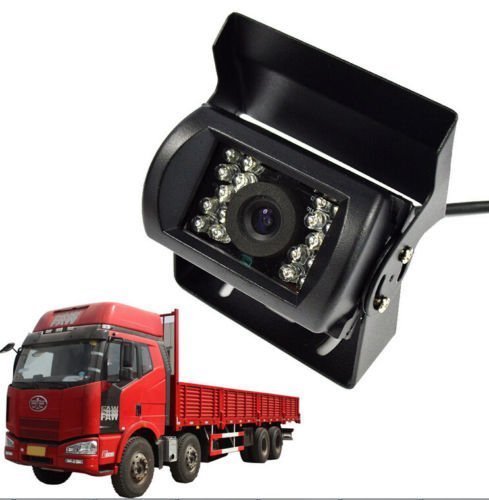 Rear View Camera, Truck Camera for Backup Reversing, HD CCTV Camera Waterproof for Truck Lorry Pickup Bus Vehicle Caravans Camper Van with 30 FT Video Cable, IR Night Vision DC 12V-24V
