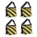 Balsa Circle 4 pcs Black and Yellow Heavy Duty Sand Weight Saddle Bags for Photo Video Backdrops Studio Stands - Wedding Ceremony