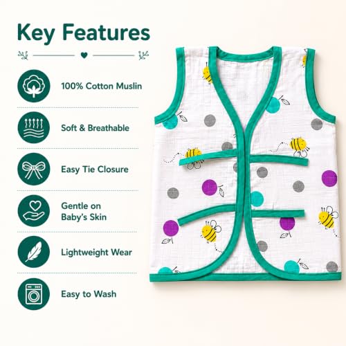 Image of V2M Cotton Jhabla New Born Baby Clothes