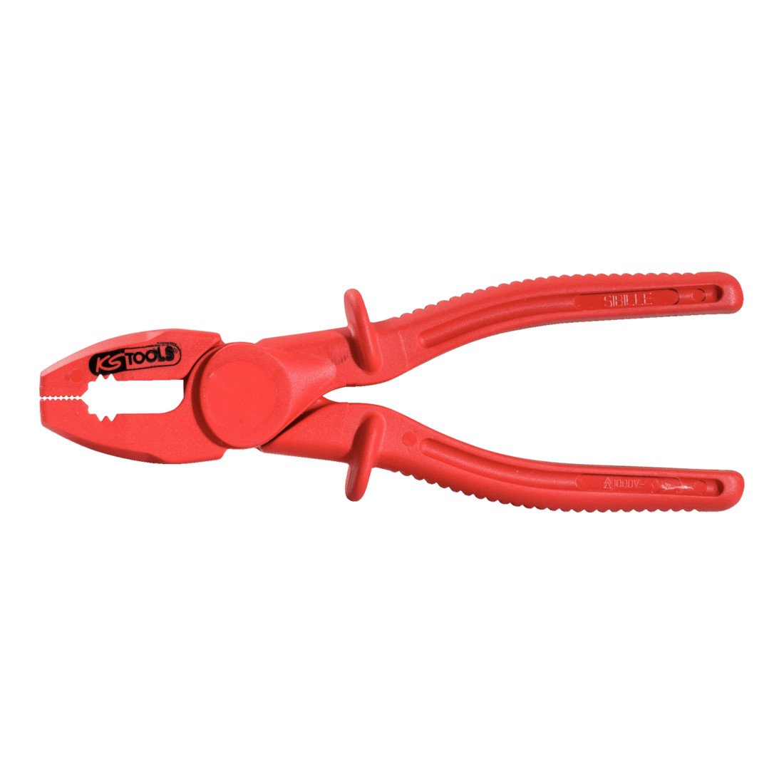 KS Tools 117.1639 - Alicate combinado de plástico con función de corte (tamaño: 200 mm)