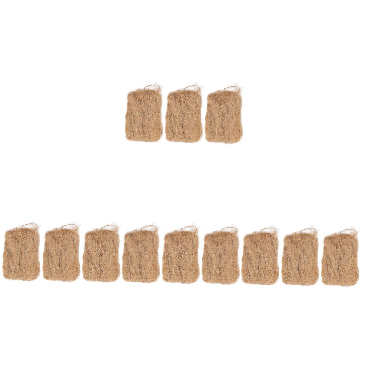 12pièces Outils De Feu Professionnels Jute Accessoires De Camping Pratiques pour Allumer des Flammes Légers Et