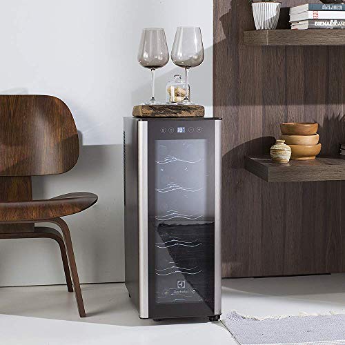 Adega Climatizada, ACS12, 12 Garrafas, Preto, 220v, Electrolux