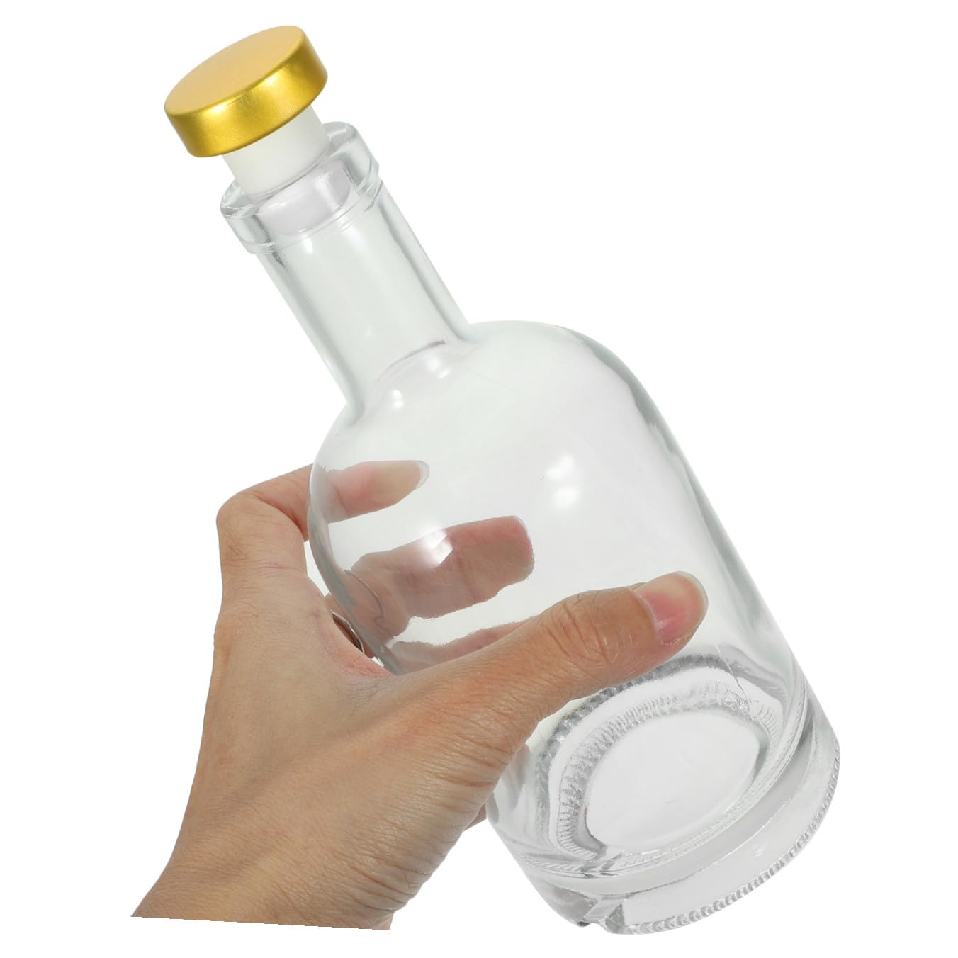 2 Stück-pack Wodkaflasche 375ml aus Glas mit Dickem Boden