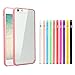 iPhone 6 Plus Case, Costyle 10pcs/lot 10 Colors Soft GEL Trim Premuim Clear Back Hard Cover Slim Fit Scratch-Resistant Drop Protection Bumper Case Skin For iPhone 6 Plus 5.5" 5.5 INCH 2014-Black White Pink Hot Pink Purple Red Yellow Purple Green Blue