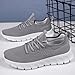 RJYWGS Sneakers for Men Women Running Tennis Gym Sneaker Slip On Comfortable Lightweight Athletic Workout Fashion Sports Shoes Light Gray Size Women 8/ Men 6.5
