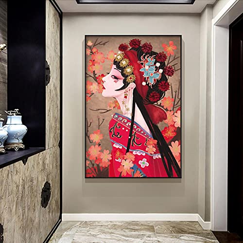 Impression toile opéra de pékin peinture dsdsgog 70x100 cm affiche salon chambre