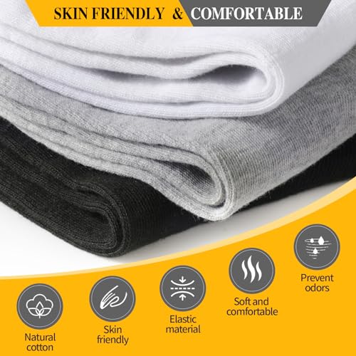 300 Pairs Mens Socks Bulk Pack Quarter Ankle Athletic Casual Sports Moisture Wicking Socks for Unisex Homeless Men Women4