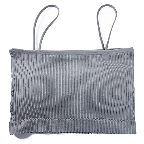 Women's Lycra Wire Free Casual Padded Sports Bra (Sleeping Grey-image-23