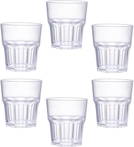 Miniatura 5 de Luxshiny Vasos transparentes para beber, 12 unidades, acrílico para whisky, vasos irrompibles, vasos de cerveza, vasos de cóctel, vasos irrompibles,