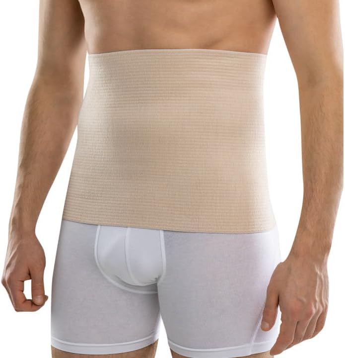 Wool and Cotton Elastic Medical Belt Extra - Warm and Reduce Pain in the Lumbar area (XXL)