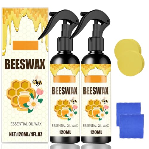 Egmsic 2PCS Beeswax Spray