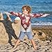 Boys Rash Guard Swim Shirt Long Sleeve UPF+ 50 Sun Shirts Quick Dry Shirt Love Heart Rose for Toddler Kids