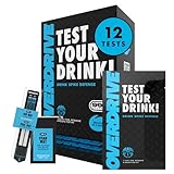 Drink Spiking Test Kit 2.0 – Overdrive Defense 12 Pack – 99% Accuracy Beverage Safety Test – Fast Results in 5 Minutes – Easy to Use, Portable Protection Tool, Bar Essential