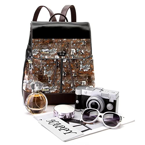 Sac à dos tendance en cuir synthétique noir multicolore pour PC portable 13 - 5