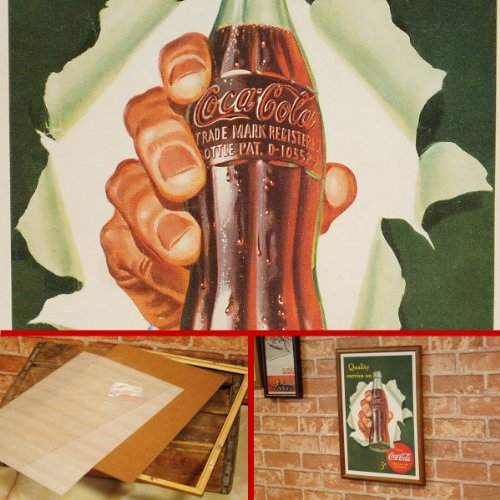 Wacolの販促用ポスター Coca Cola コカコーラブランド アドバタイジング ミニポスター