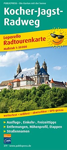 Kocher-Jagst-Radweg: Leporello Radtourenkarte mit Ausflugszielen, Einkehr- & Freizeittipps, wetterfest, reissfest, abwischbar, GPS-genau. 1:50000 (Leporello Radtourenkarte / LEP-RK)