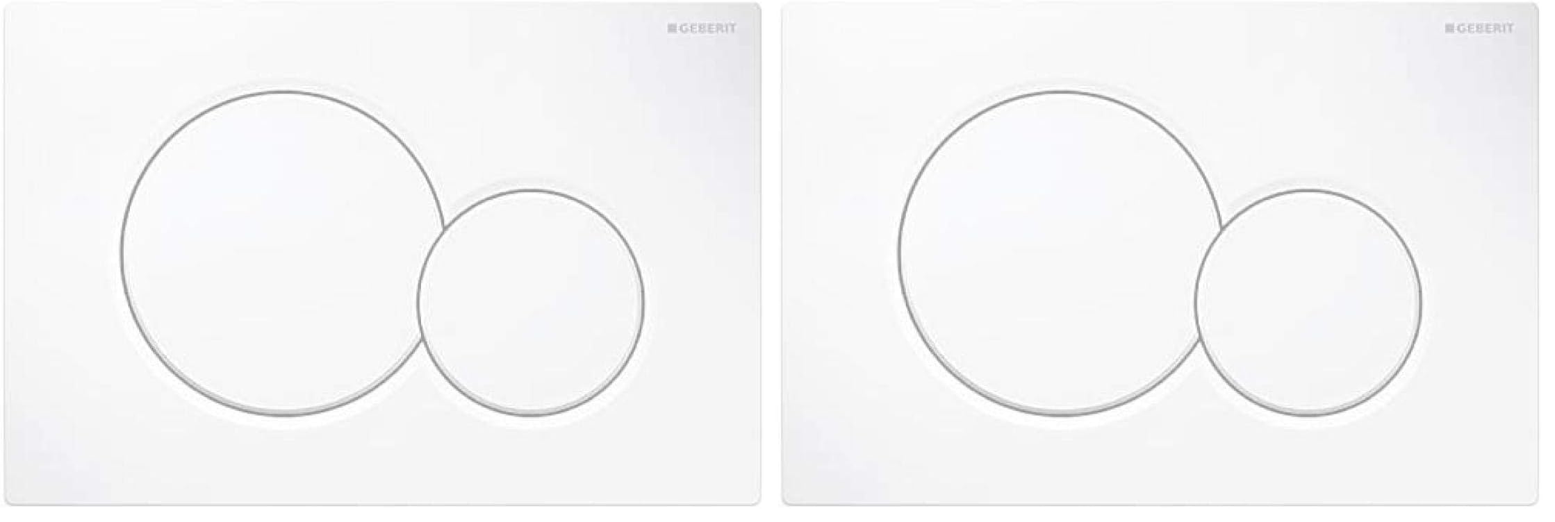 GEBERIT serie 115.770.11.5 Placca bianca per cassetta incasso Sigma 01 (Confezione da 2)