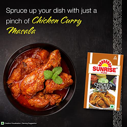 Image of Sunrise Pure Chicken Curry Masala Spice Powder Pouch, 50 g