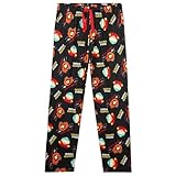 South Park Pantalon Pyjama Homme, Pantalons de Pyjama Rigolo   Cadeau Homme (Noir, XL)