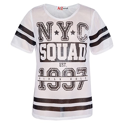 Ensemble Fille Imprimé NYC Squad T-Shirt Fluide et Legging Stretch - 2
