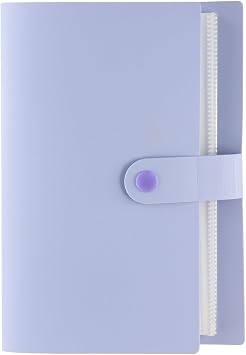 50 Pages Currency Collection Book, PVC Bill Holder Money Tickets Storage Sleeves Commemorative Banknote Collection Protection Album for Collectors purple