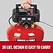 PORTER-CABLE Air Compressor, 6-Gallon, Pancake, Oil-Free (C2002)