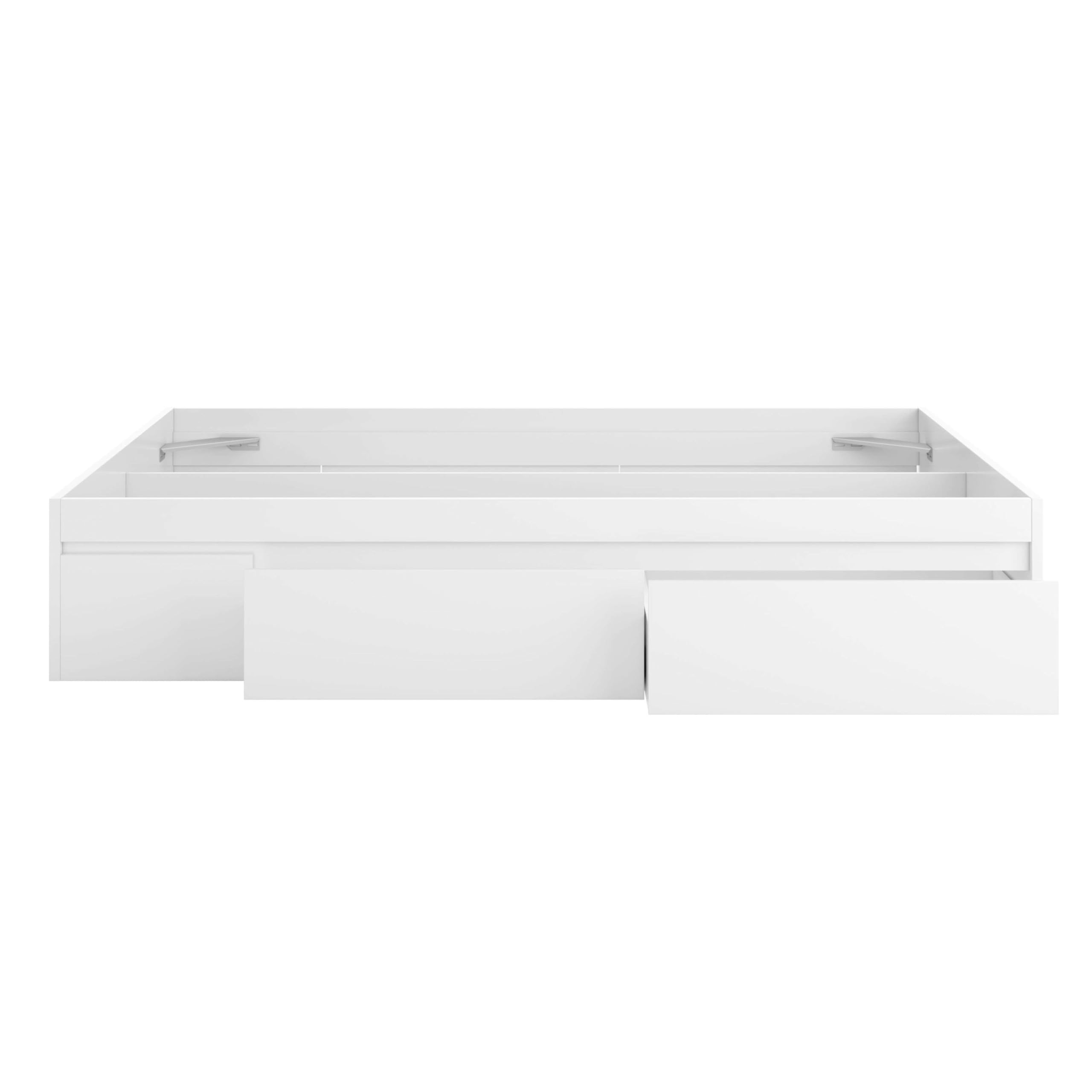 Miroytengo Cama de Matrimonio Honeymoon Dormitorio con 4 Cajones Estilo Contemporáneo en Color Blanco Artik 150x190 cm