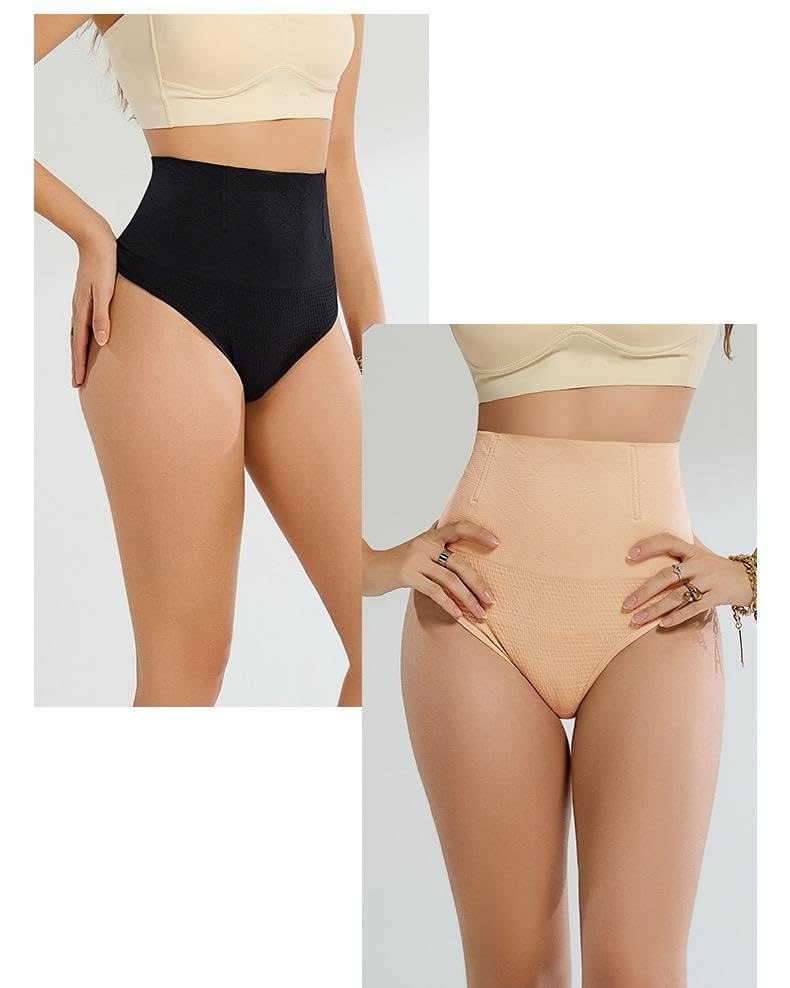 Image of ALYNE Women's Thong Shapewear with Anti-Rolling Strip, High Waist Tummy Control, Butt Lifting Body Shaper Girdle Briefs for Women, Waist Slimming Shaping Panties
