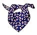 Bimba Bleu poupée russe mélanger foulard en soie pure imprimé foulards à encolure dégagée avec bandanas pour femmes 40 x 40 Pouces