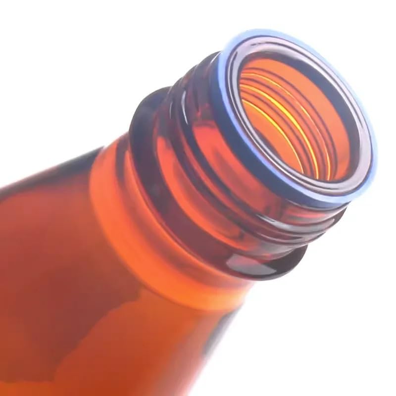Matraz cónico de vidrio, Matraz cónico triangular de vidrio borosilicato resistente a altas temperaturas 50 a 1000 ml(Brown 1000ml(GL45))