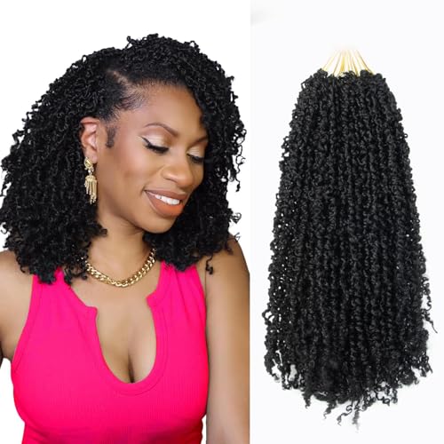 12 Inch 10 Packs #1B Yanky Twist Crochet Hair For Black Women