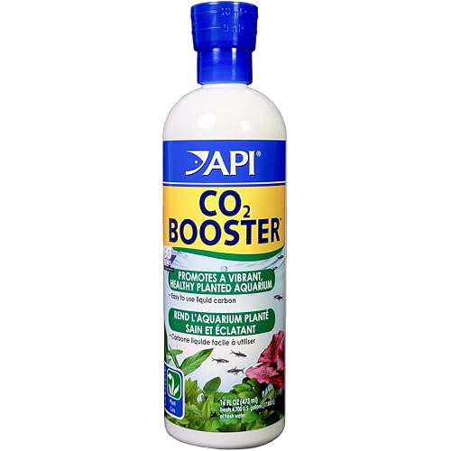 API Co2 Booster Freshwater Aquarium Plant Treatment 16 oz Bottle, Brown