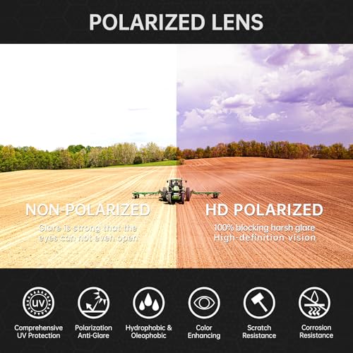 Image of STGATN Big Head Sunglasses for Men - 155MM for Large Wide Heads Men's TR90 Ultralight UV400 Protection Glasses