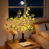 WRQIOO 55cm Lichterbaum Innen, 42 LED Frühlingsdeko Baum Lichter, Künstlicher...