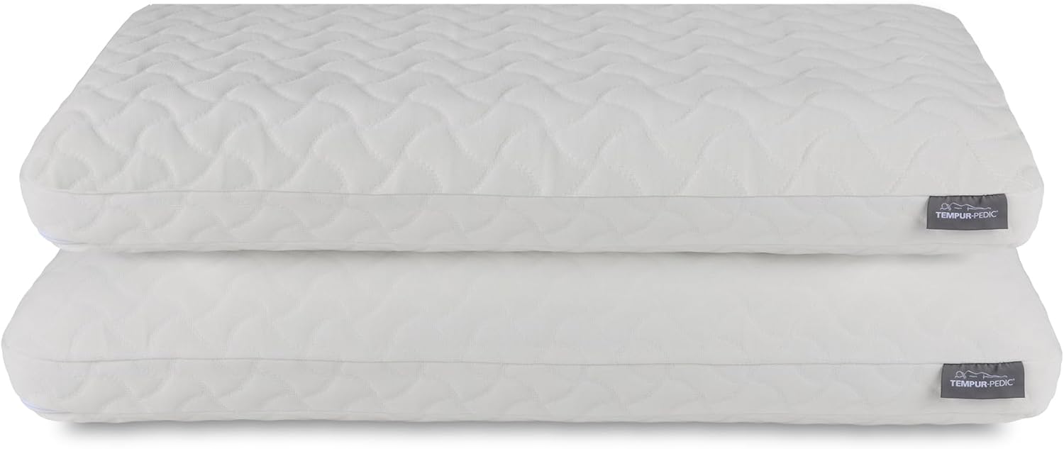 Tempur-Pedic TEMPUR-Cloud Pillow, Standard-2-Pack, Standard, White 2 Count
