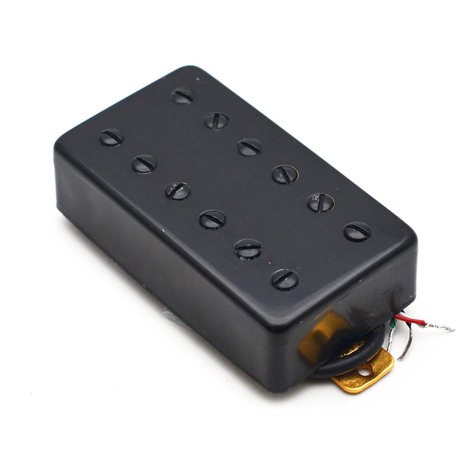 Double Bobine 12 Trous Humbucker Pickup Guitare Électrique Col/Pont 50 / 52mm Noir Micros de Guitare (Color : 52 MM Bridge)