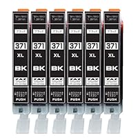 Amazon.co.jp: ［ZAZ］ BCI-371XL BK ブラック6本セット canon 互換